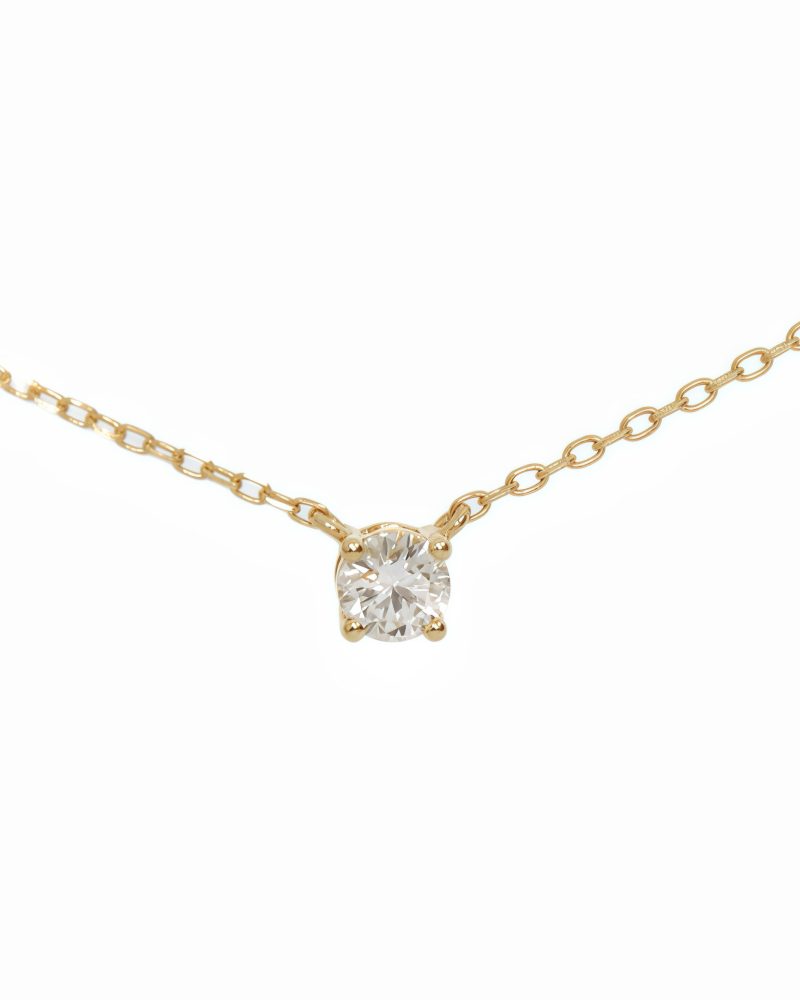Round Brilliant Cut Diamond Necklace