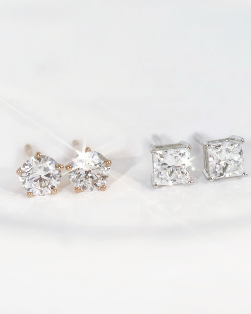 0.50ct + 0.50ct Diamond Stud Earrings