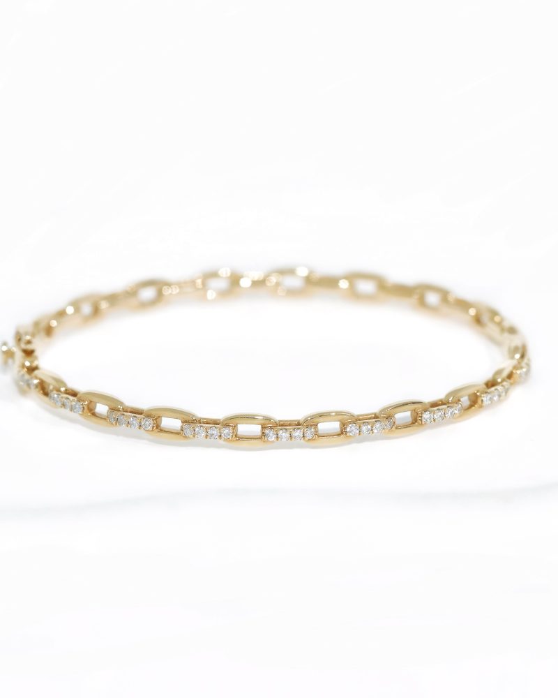 Chain Diamond Bangle
