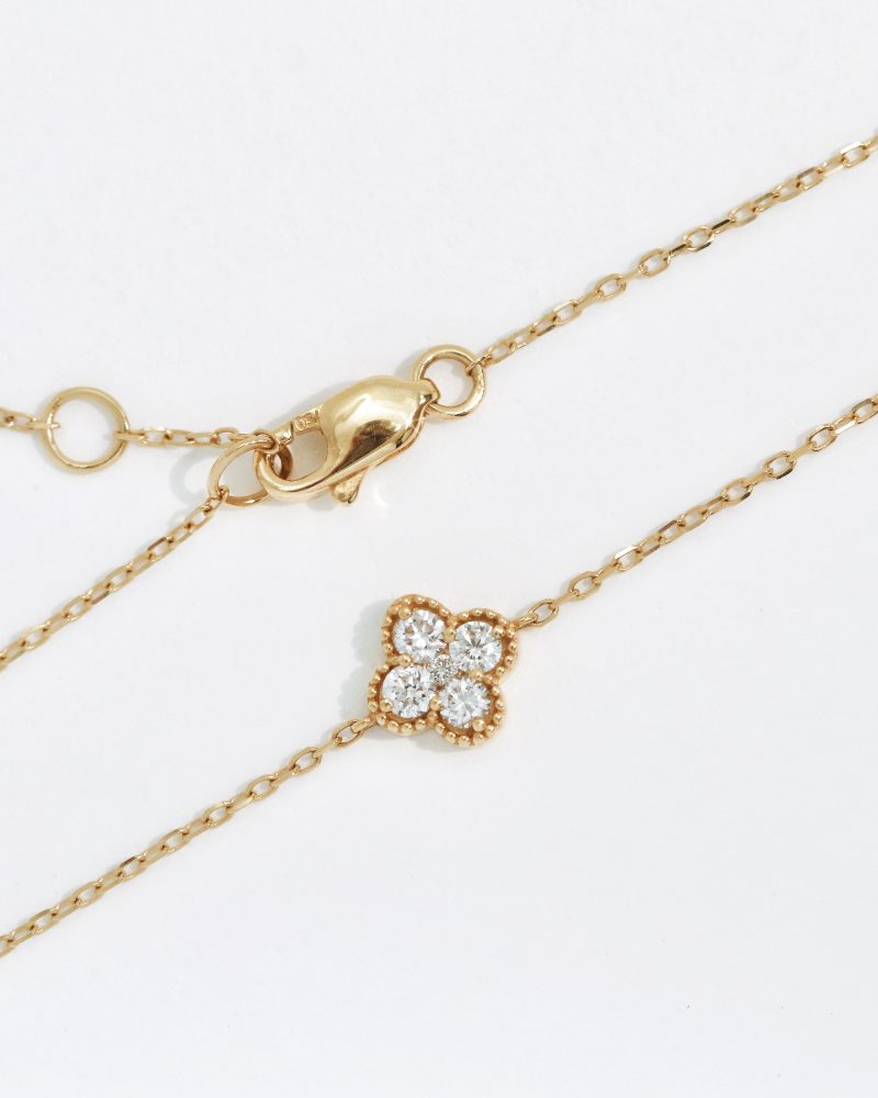 Four Leaf Clover Diamond Bracelet