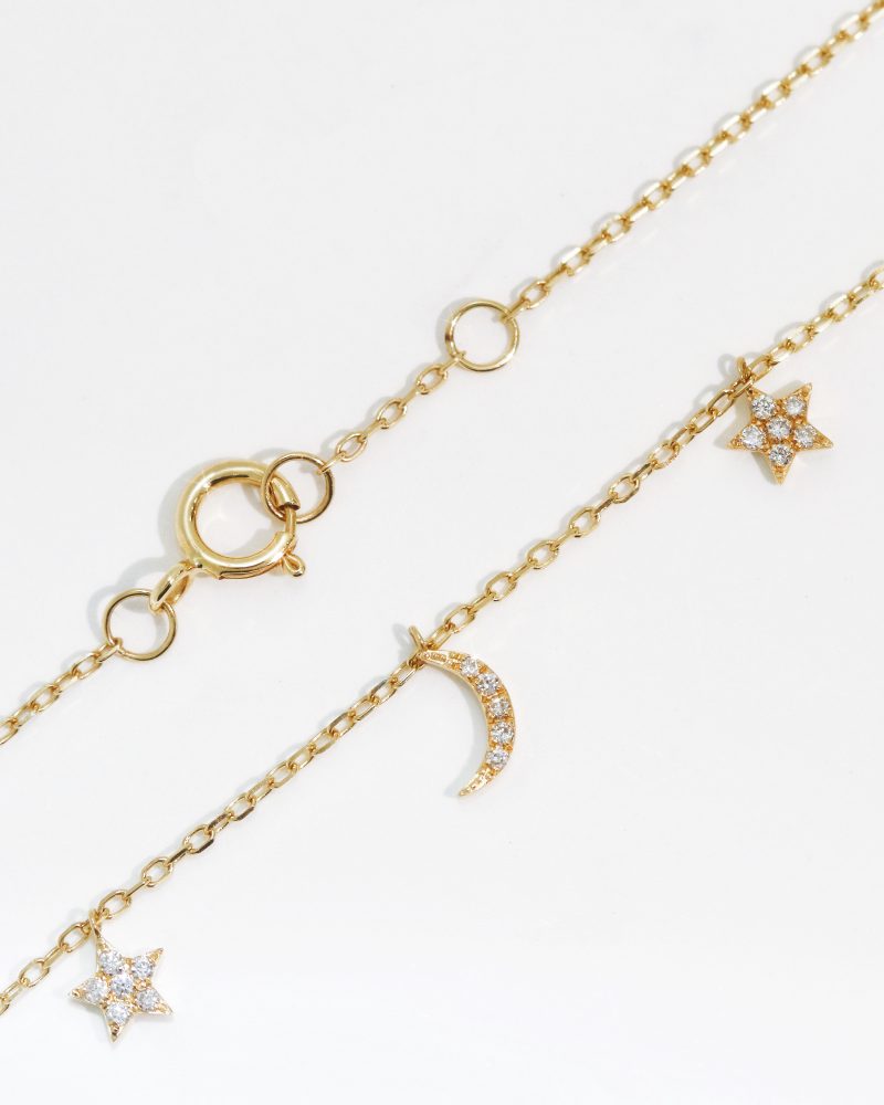 Moon & Stars Diamond Bracelet
