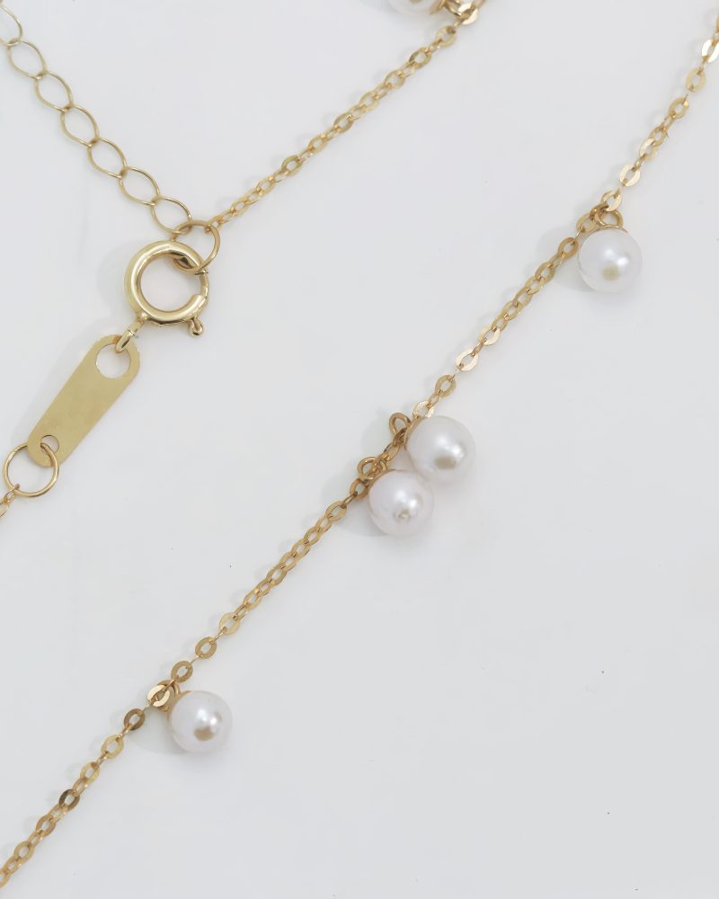 Akoya pearl station style bracele