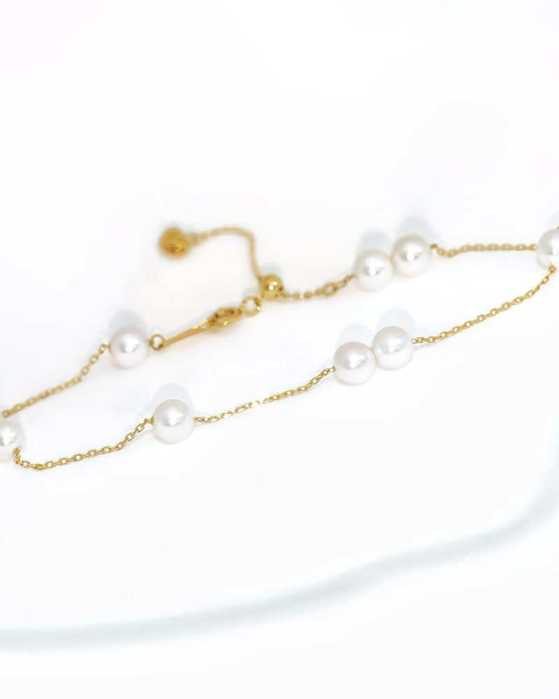 Akoya Pearl Tin-Cup Bracelet