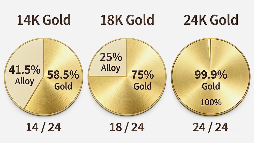 What is 14K & 18K Gold?