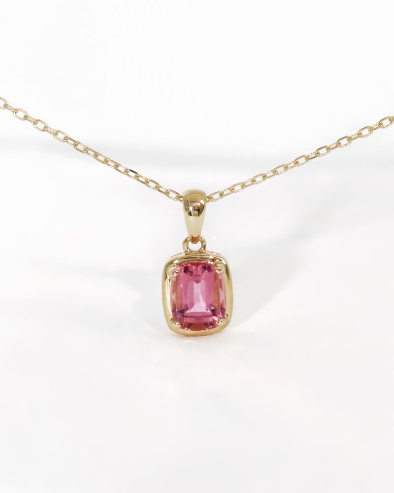 Pink Tourmaline Necklace