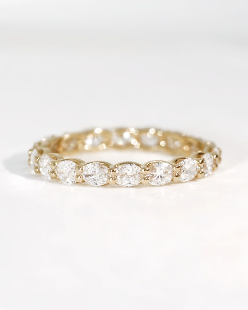 Oval Cut Eternity Diamond Ring