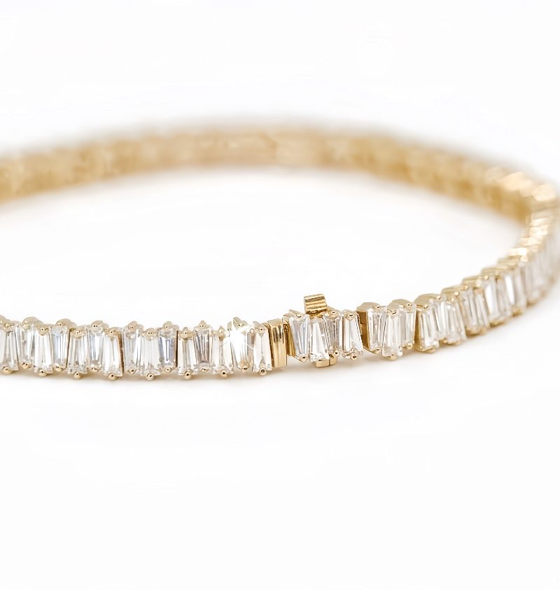 Baguette Diamond Tennis Bracelet