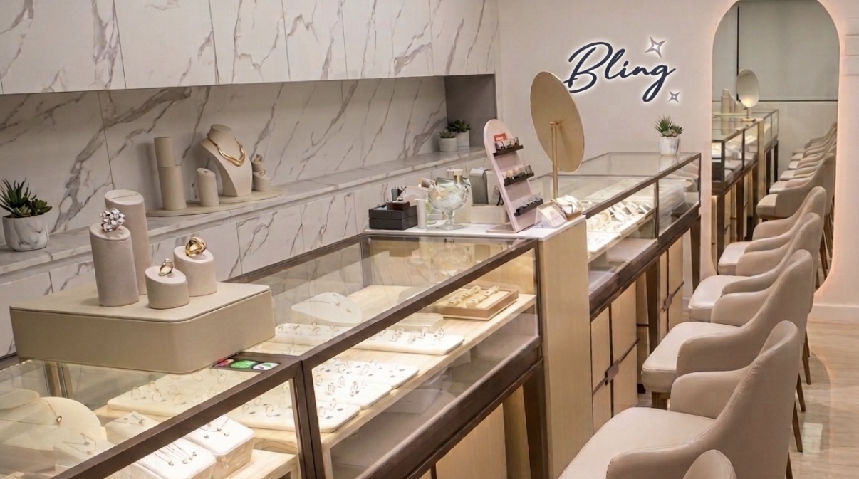 Bling Jewellery boutique interior – Tsim Sha Tsui atelier