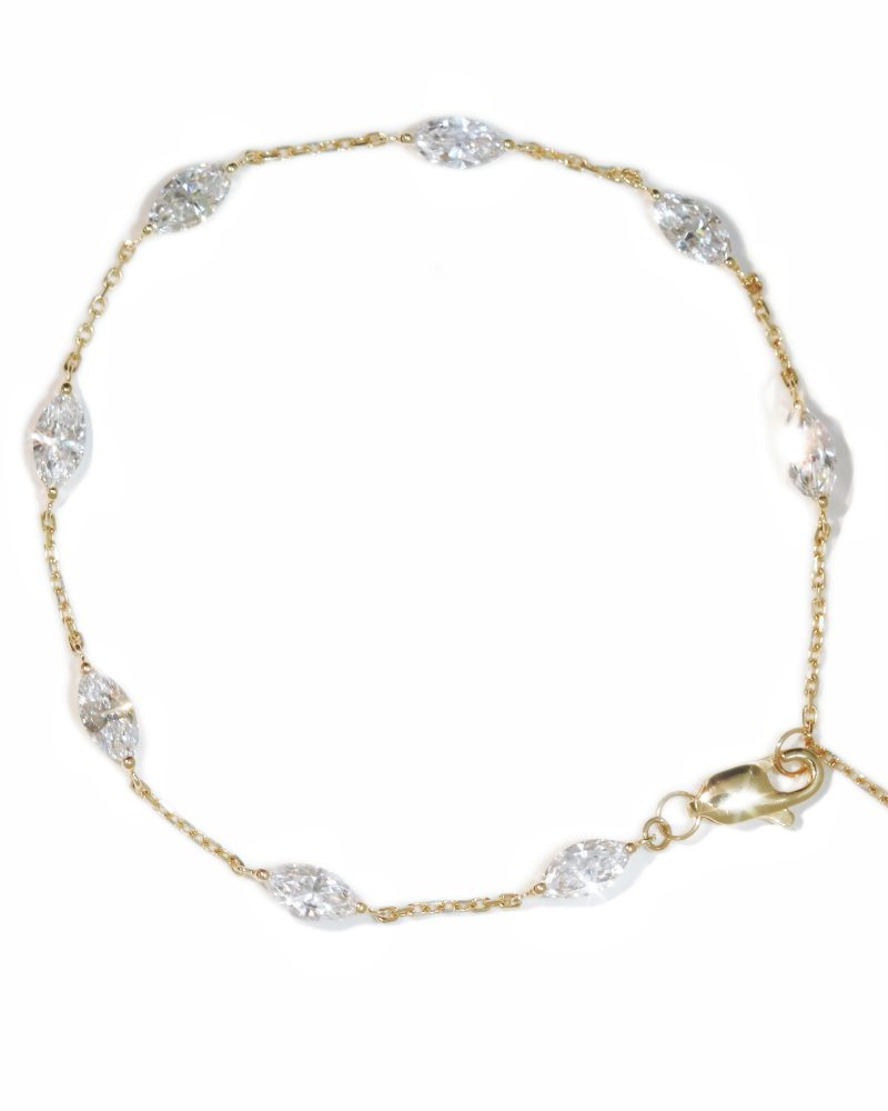 Marquise Cut Diamond Bracelet