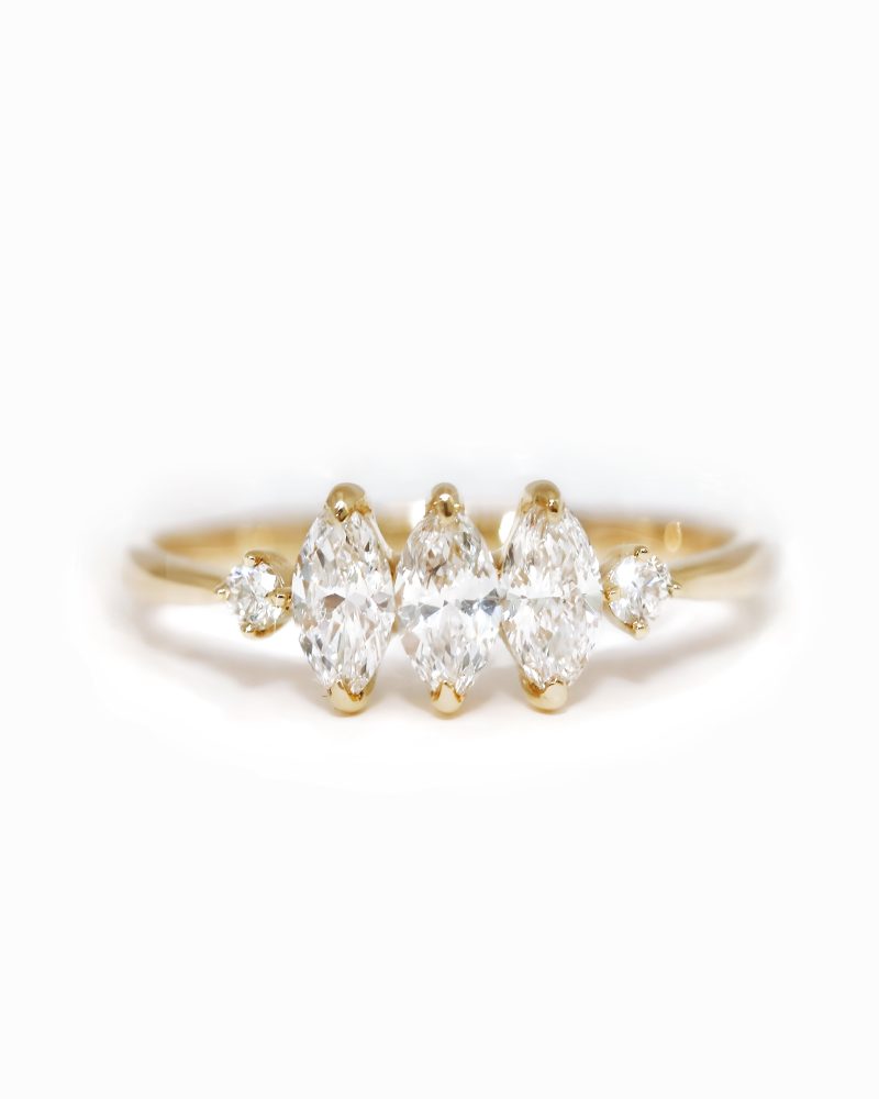 Triple Marquise Diamond Ring