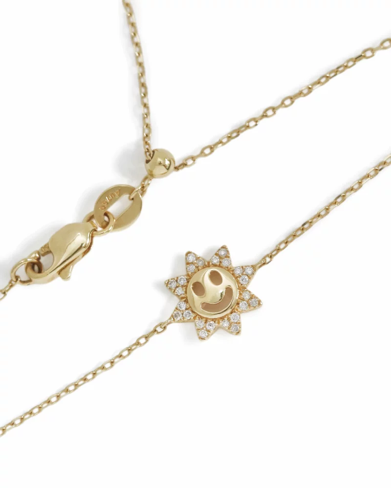Slime Face Sun Diamond Bracelet